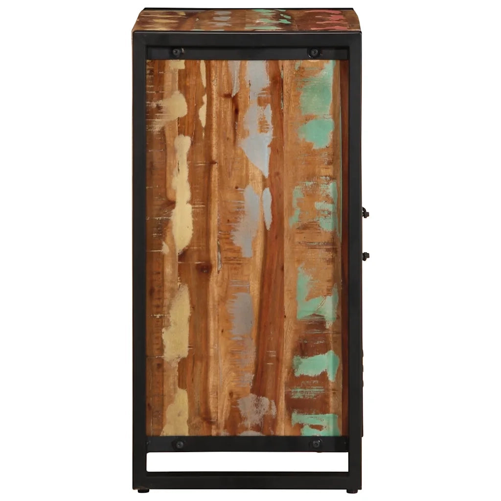 Credenza-Buffet-Armadio da cucina Multicolore 55x35x70 cm in Legno Massello Recupero 401259