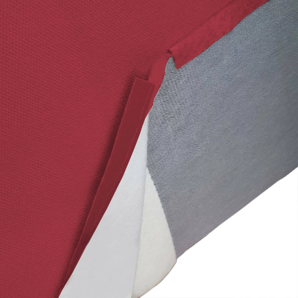 Divano fisso Asvaldo, Divano componibile a 4 posti con penisola destra, Made in Italy, SofÒ  moderno in tessuto, Cm 340x170h70, Rosso