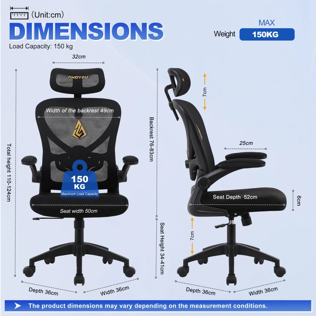 Sedia da ufficio con schienale in rete e rivestimento in similpelle ¨C Zephmum ¨C Nero
