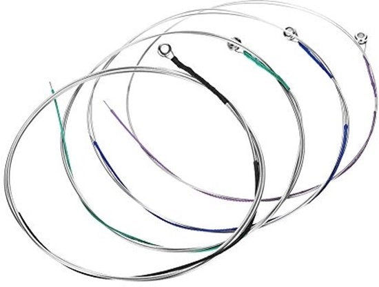 Set di violini a 4 corde - Corda per violino in acciaio nichelato - Materiale duraturo - Corda di ricambio - Adatto per violino - Qualità sonora elevata - Corda per violino