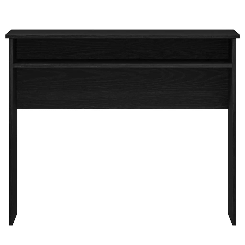 Scrivania Rovere Nero 90x50x74 cm in Legno Multistrato