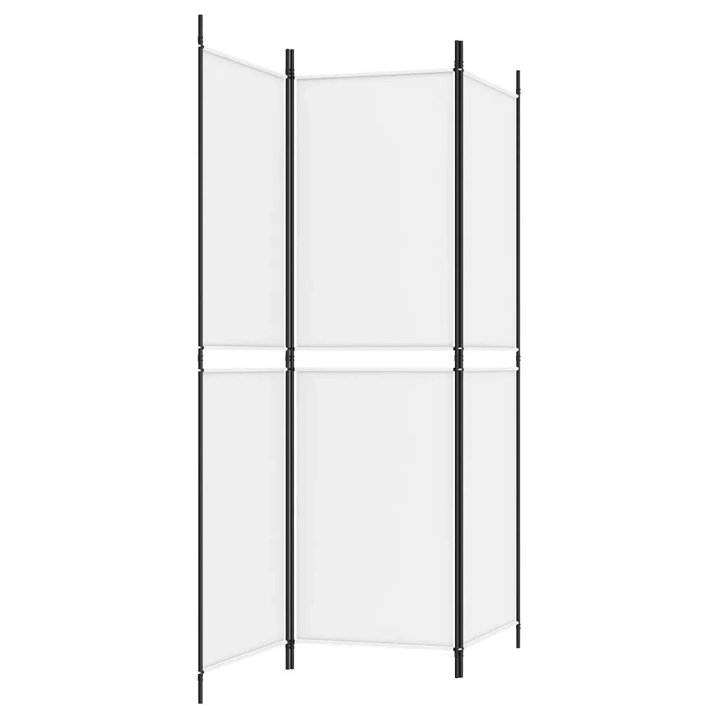 Divisorio Ambienti | Divider per stanze | Paravento a 3 Pannelli bianco 150x180 cm in Tessuto