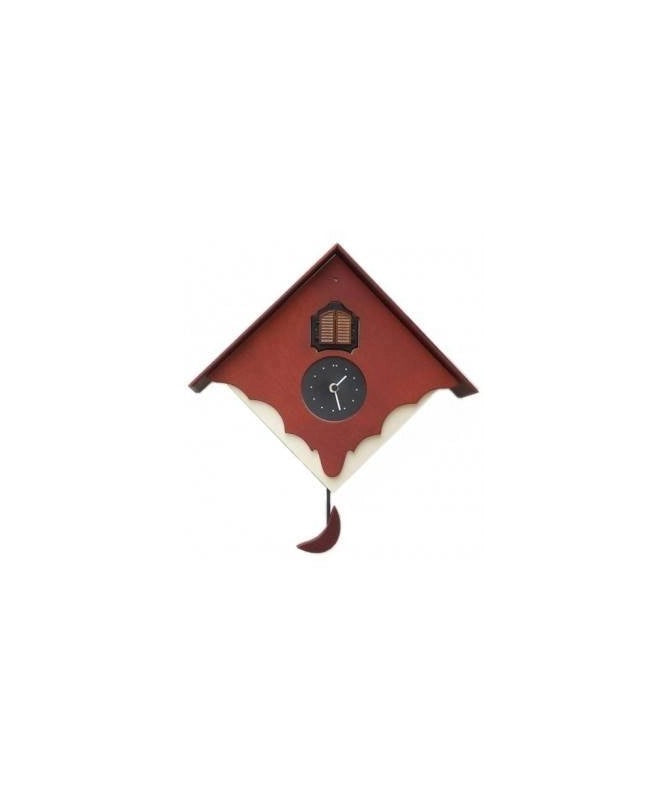 Orologio con cucù Chalet con cassa panna e frontale Made in Italy