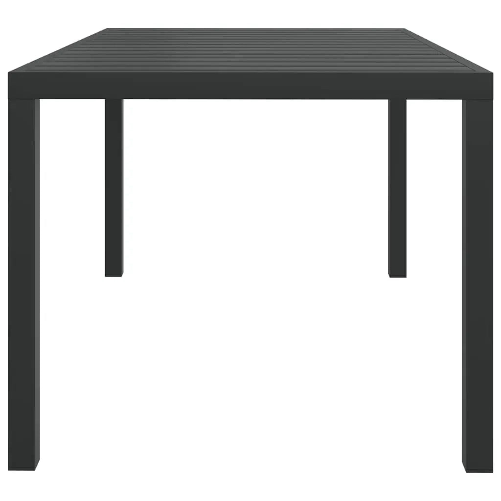 Set da Pranzo per Giardino 5 pz con Cuscini Polyrattan Grigio 3095029