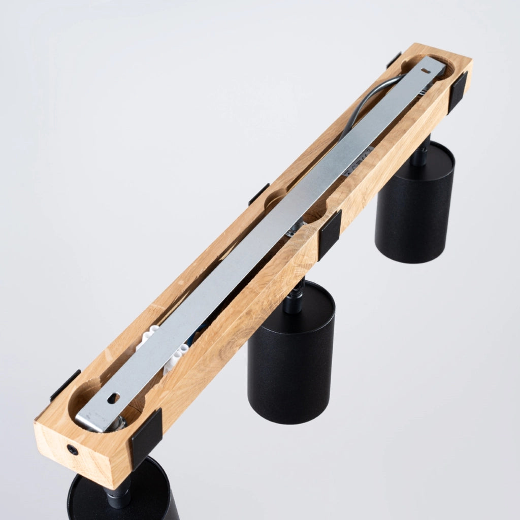 Spot soffitto nordico triplo nero 3xGU10 10W Nordal