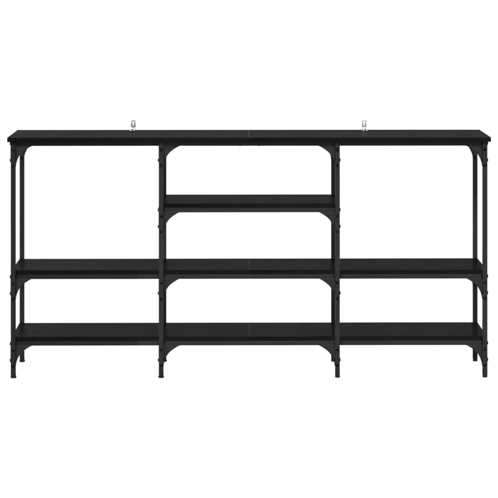 Tavolo consolle Rovere nero 160 x 29 x 80 cm Legno multistrato
