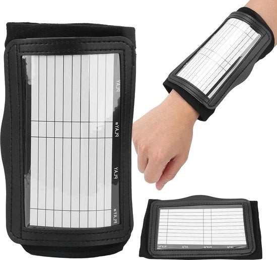Giocatore di Braccio per Calcio - Cinturini per Giocare con Copertura Transparente - Tattico Bracciale Coach Educativo.
