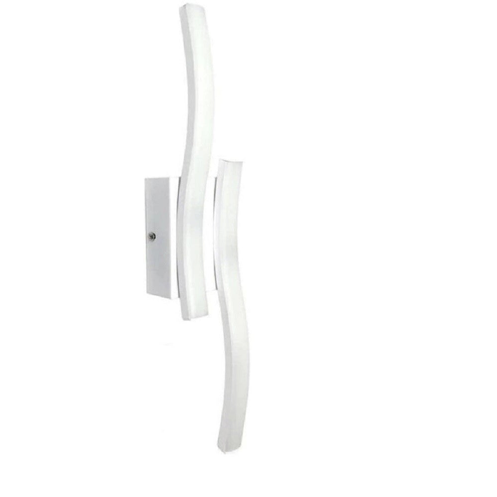 Trade Shop - Applique Parete Onda 10w Plafoniera Moderno Bianco Luce Fredda Naturale Calda E26 -