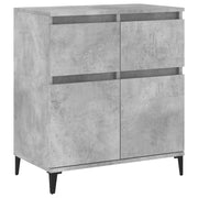 Credenza-Buffet-Armadio da cucina Grigio Cemento 60x35x70 cm in Legno Multistrato 206597