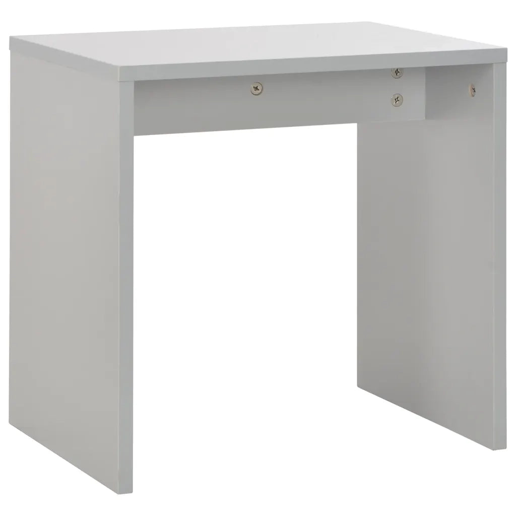 Toeletta | Tavolo da Trucco con Specchio e Sgabello Grigio 104x45x131 cm