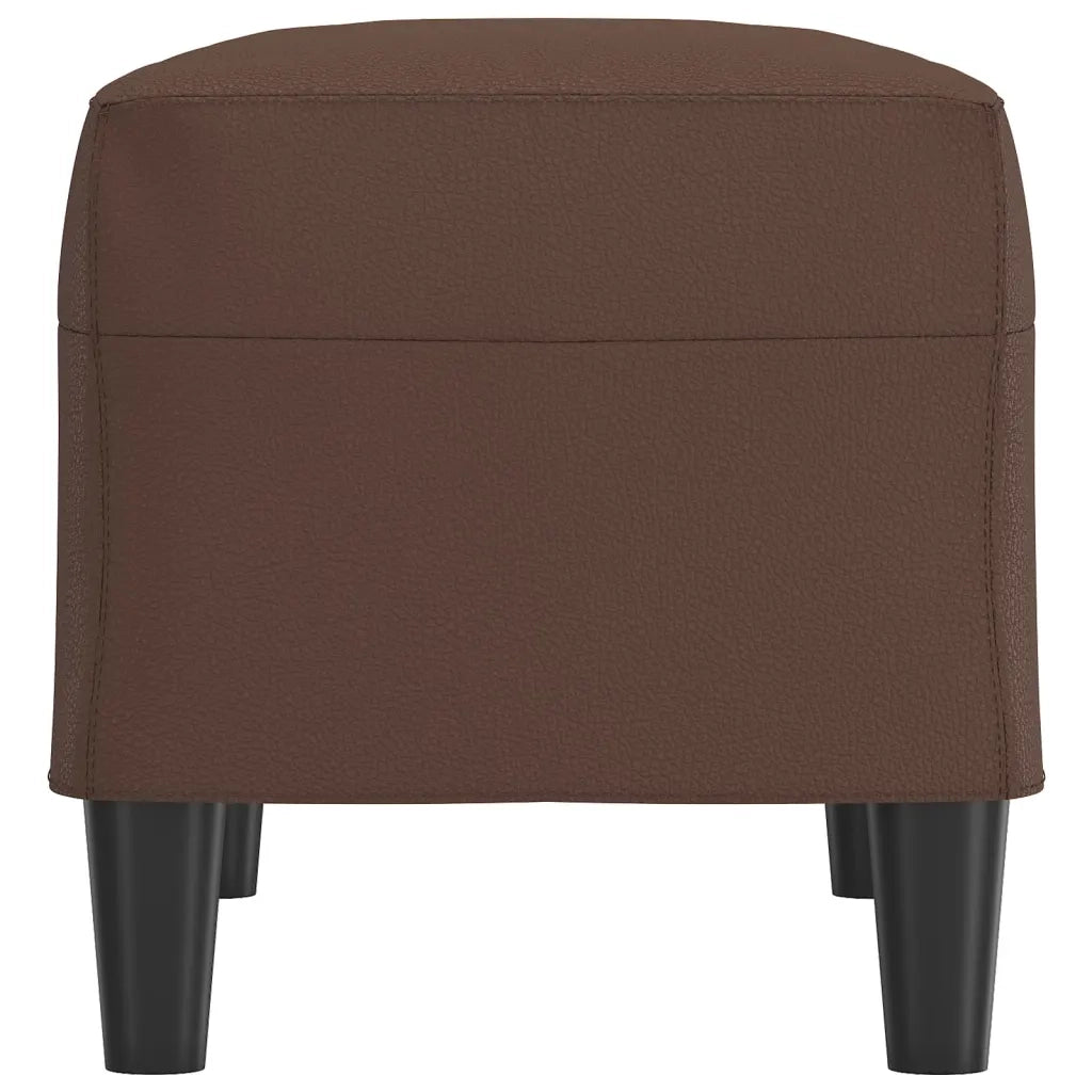 Panca Marrone 70x35x41 cm in Similpelle cod mxl 60318