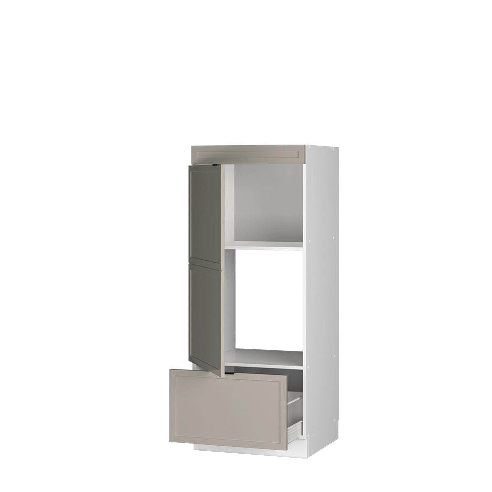 Mobile cucina microonde Fame-Line GrigioBeige/Bianco 60 cm Vicco