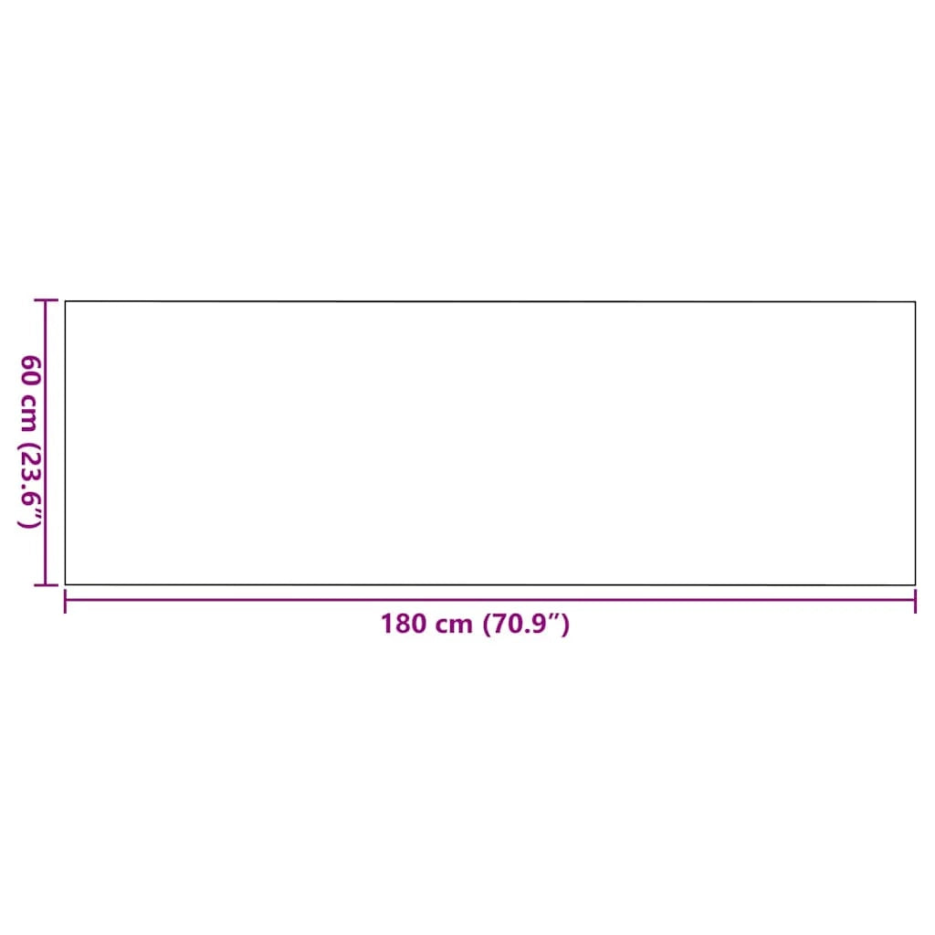 Zerbino d'ingresso moderno rettangolare antiscivolo per interni 60 x 180 cm in poliammide marrone 02_0057979