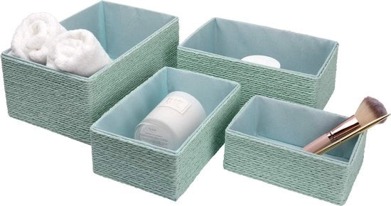 Set di 4 contenitori di archiviazione.