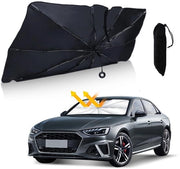 Zonwering Auto Opvouwabile - Protezione UV - Dimensioni 140 x 74 cm - Zonwering Anteprigeria - Alta Riflessione - Isolamento Termico - Ombreggiatore per Auto