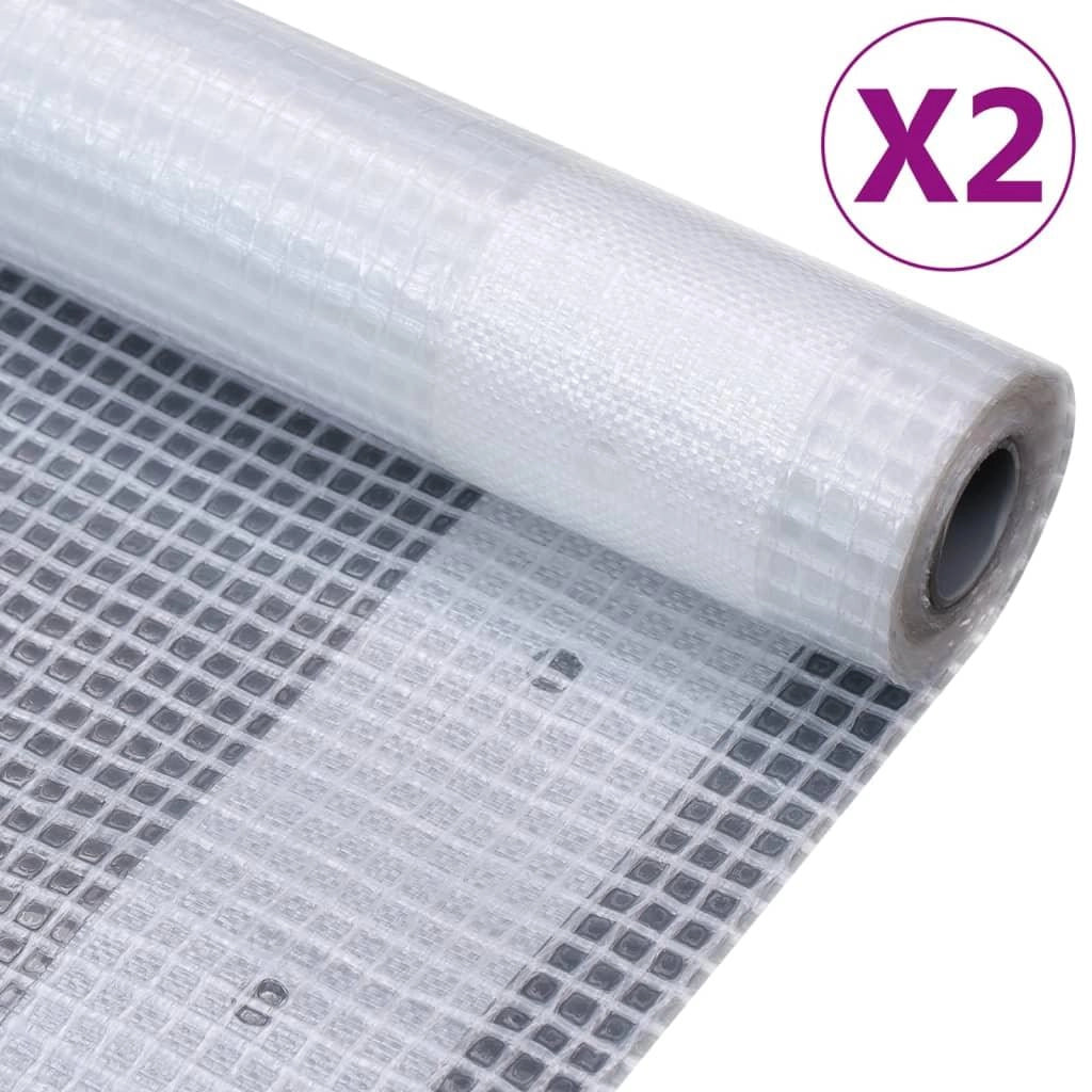 Teloni versatili e robusti 2 pezzi 260 g/m² 4 x 5 m bianco 02_0002228