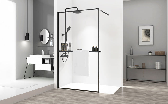 Parete Doccia Rea Bler 110 Con Mensola Evo