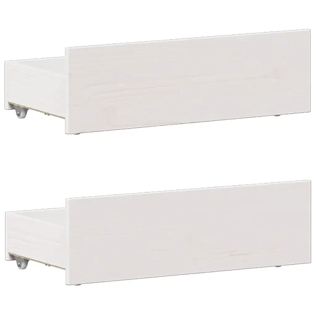 vidaXL Letto Libreria senza Materasso Bianca 90x200 cm Legno di Pino