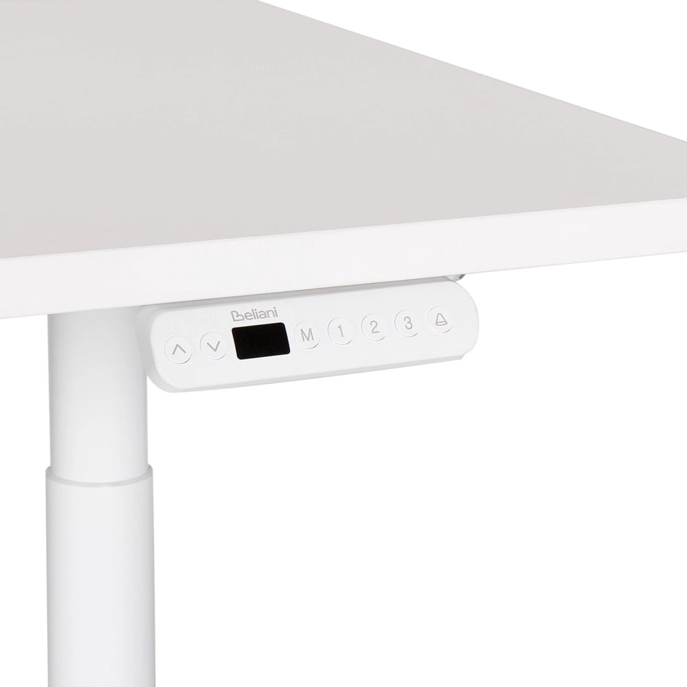 Scrivania regolabile elettricamente bianco 180 x 80cm Struttura in acciaio verniciato a polvere