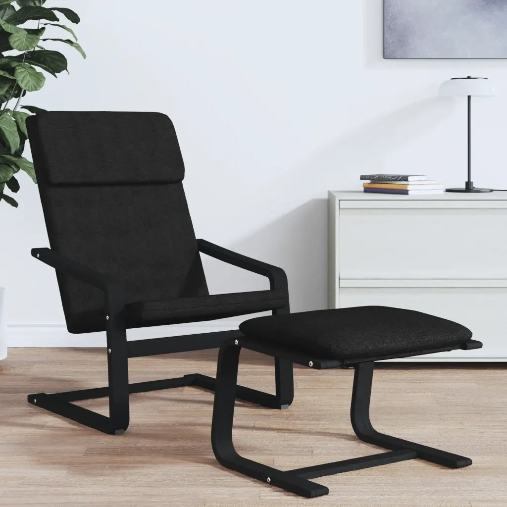 Sedia Relax Nera in Tessutocod mxl 94604