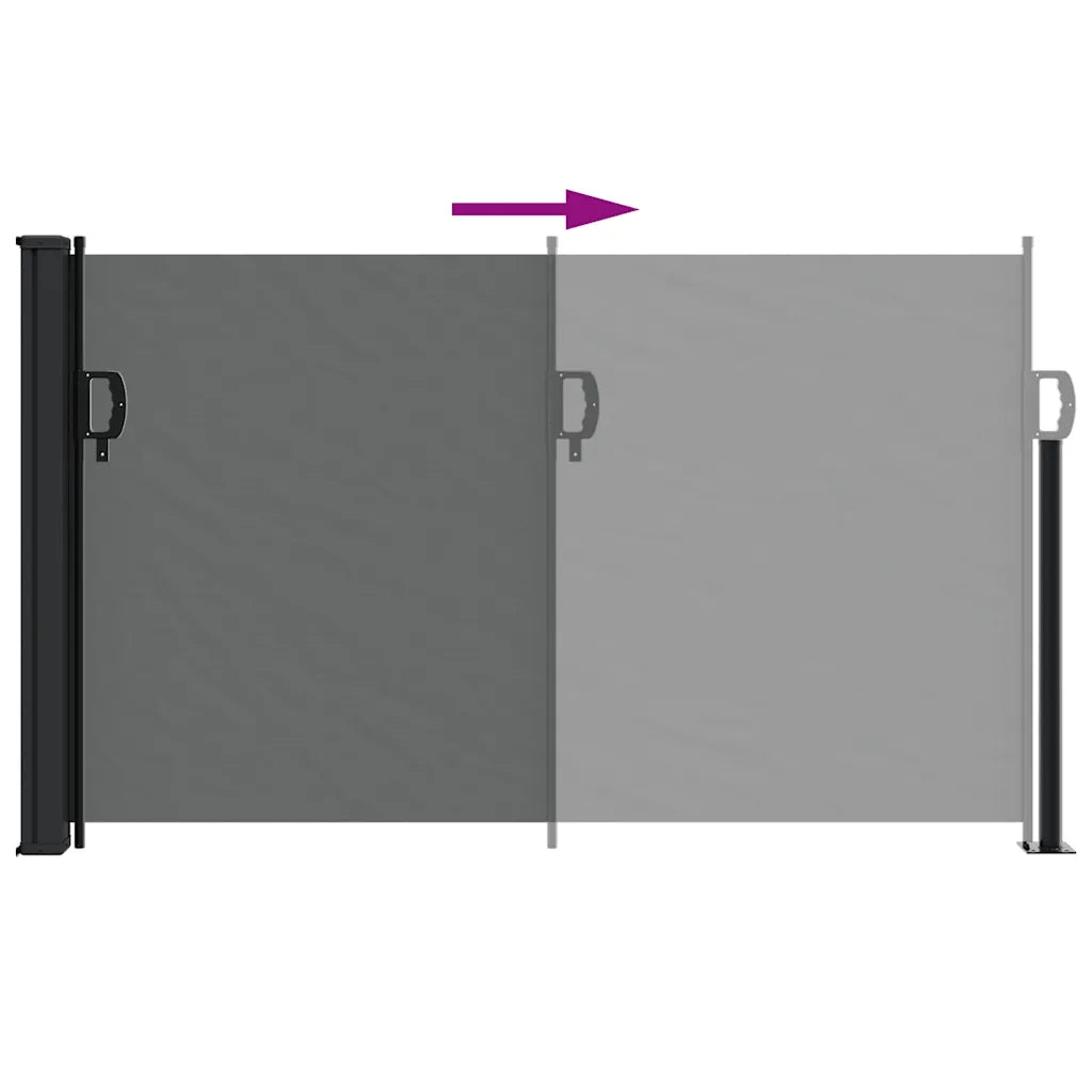 Tenda da Sole Laterale Retrattile-Tenda parasole per balcone antracite 120x600 cm 921979