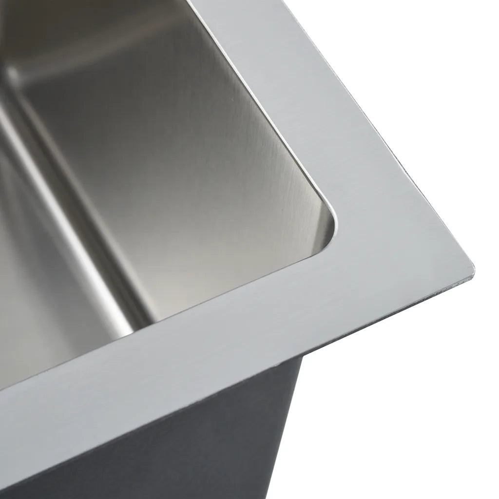 Lavello da Cucina Lavorato a Mano in Acciaio Inox CFW2573082