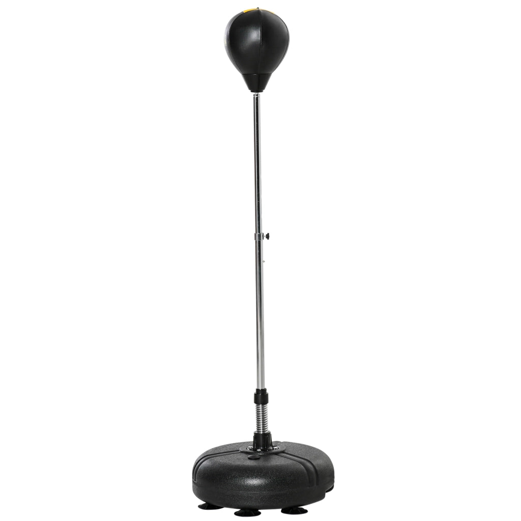 Sacco da Boxe con Supporto Regolabile ¨C Xylo ¨C Altezza 133-151 cm Base Zavorrata 45x45 cm Nero