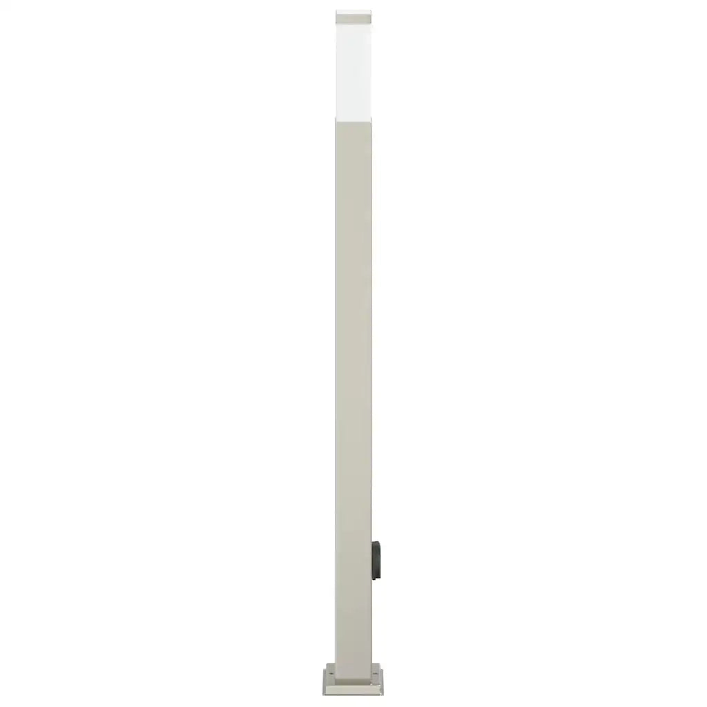 Lampada a paletto con presa elettrica 110 cm Acciaio Inox IP44 4006063