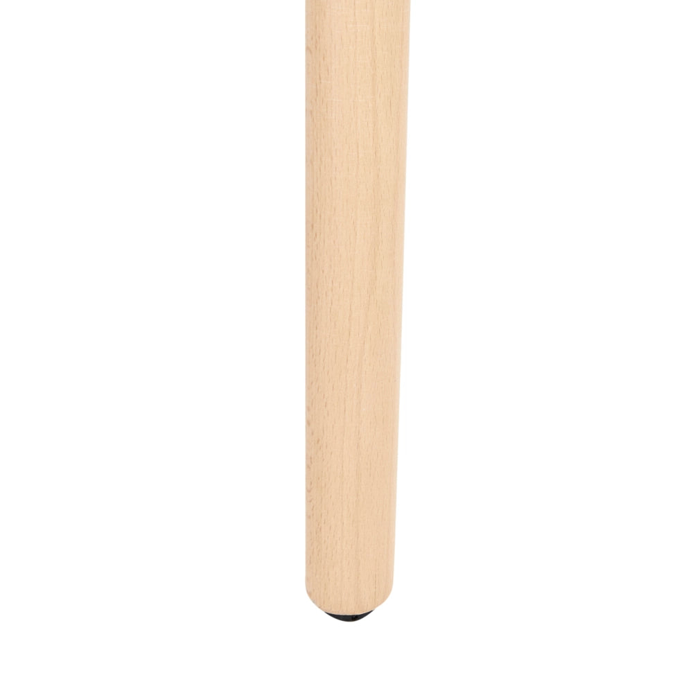 Set di 2 sedie da pranzo rivestimento in tessuto blu gambe in legno chiaro stile moderno eclettico
