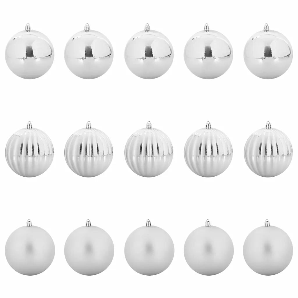 Set di palline di Natale XL 15 pcs Argento Plastica