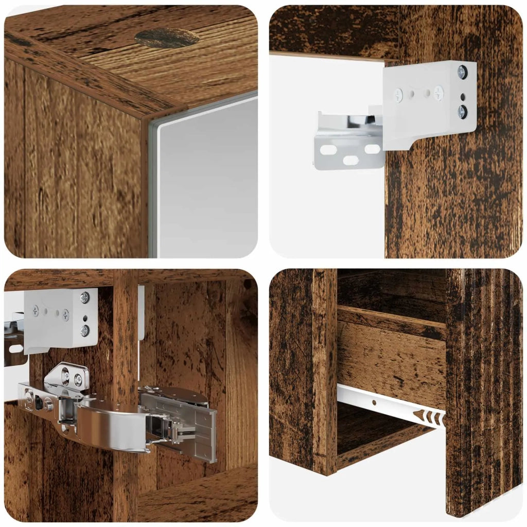 Set di Armadi da Bagno 5 pcs Legno antico Legno ingegnerizzato 3406397