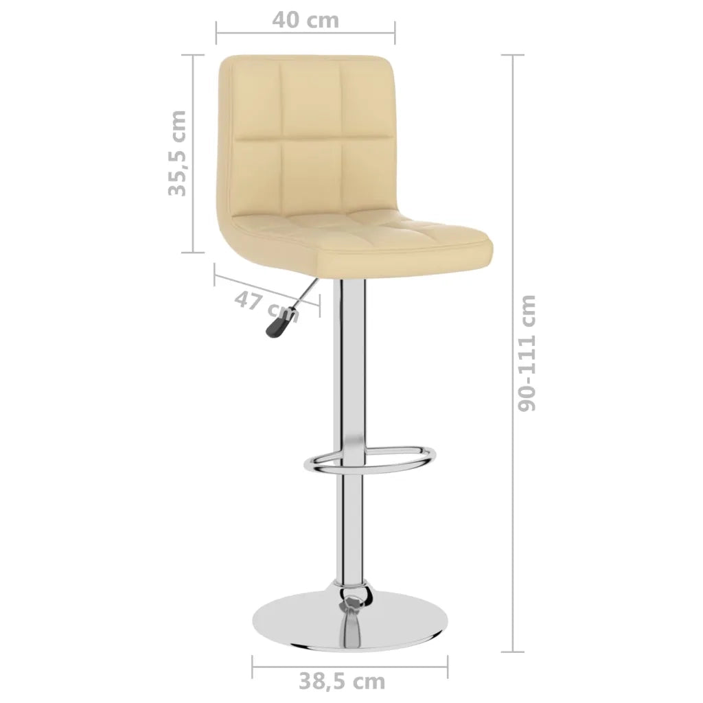 Sgabello da Bar Crema in Similpelle 334223