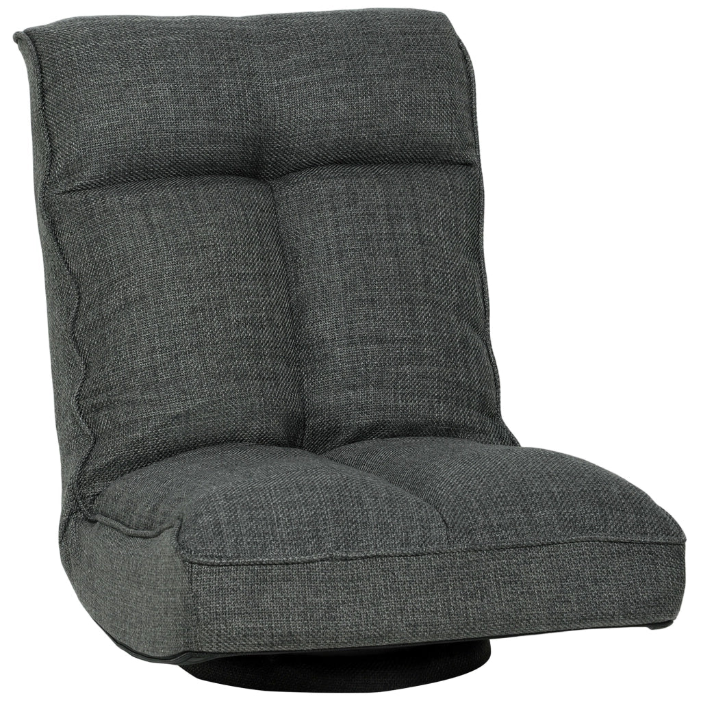 Poltrona reclinabile girevole ¨C zephmum ¨C grigio 58x107x79cm