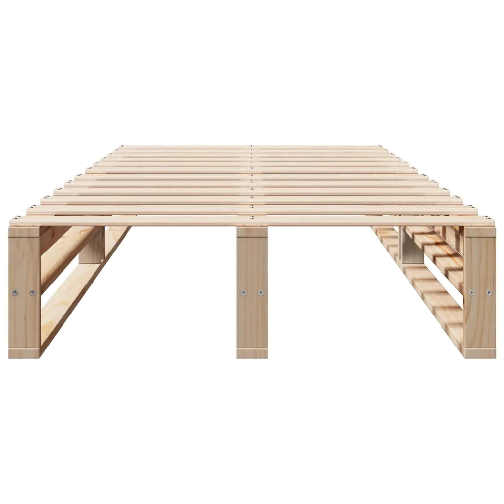Letto senza Materasso 90x200 cm in Legno Massello di Pino