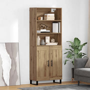 Credenza 2 pcs Rovere artigianale Legno multistrato 3415995