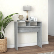 Tavolino Consolle-Tavolino da soggiorno-Tavolo Grigio Sonoma 78x30x80 cm Legno Multistrato