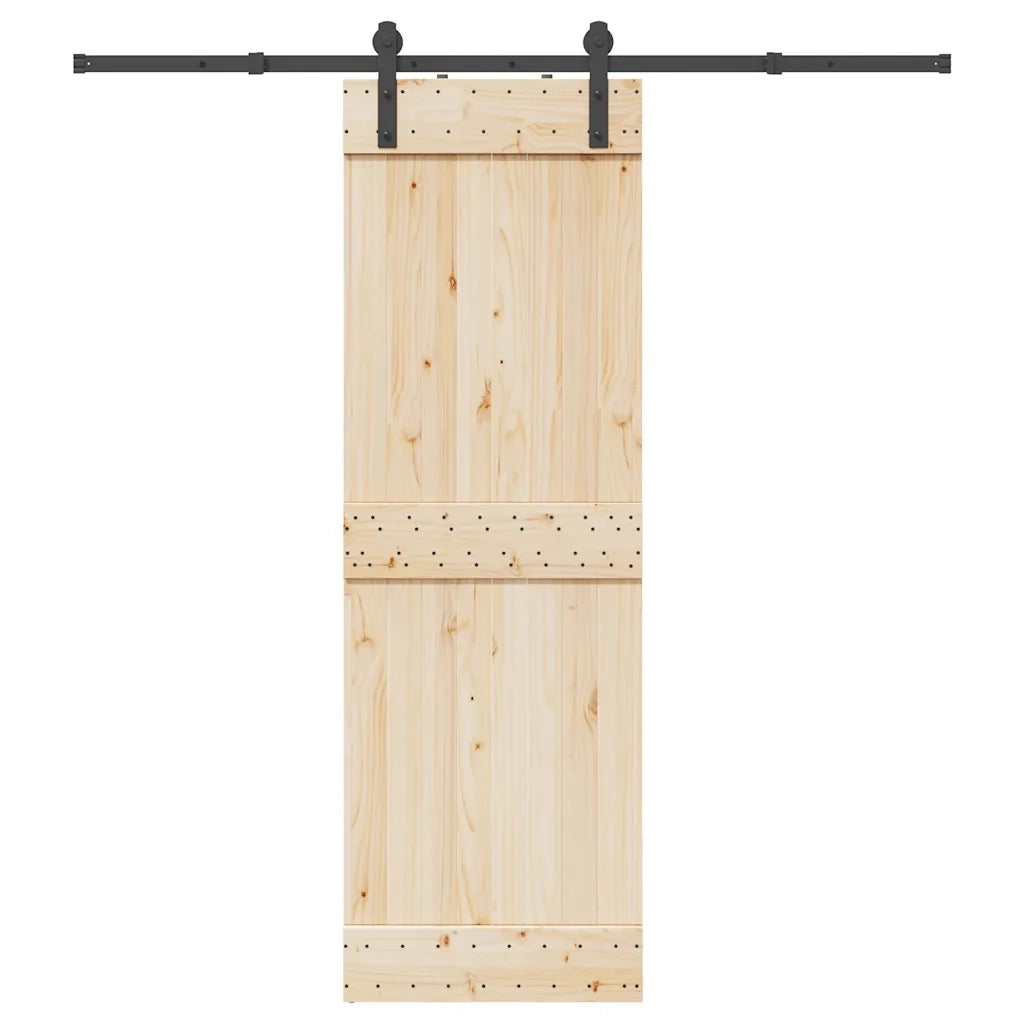 Kit di Binari per Porte Scorrevoli 200 cm Acciaio Nero CFW9843587