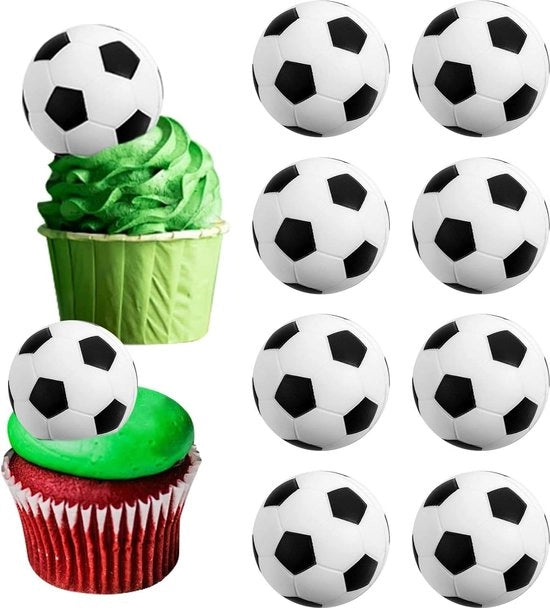 Decine di coppe per torta da football - decorazione per torta per festa sportiva - festa di compleanno e baby shower decorazione per torta.