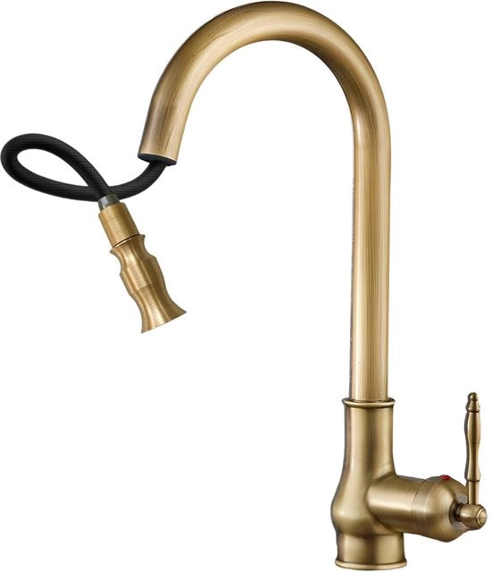 Mixer da Cucina Antico - Maniglia Riscattabile - 360° Rotativo - Mengiatore Retro - Caraffa Ceramica - di Alta Qualità