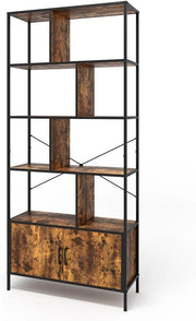 Divisorio per ambienti Fyrk, Rovere rustico, 80 x 180 cm con 2 porte