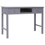 Scrivania | Tavolo da Ufficio Grigia 110x45x76 cm in Legno