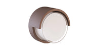 Applique LED da Esterno Blis Round 15W CCT Switch 2700K/3200K/4000K Corten - Fascio 250 Gradi - Beneito & Faure - Illuminazione