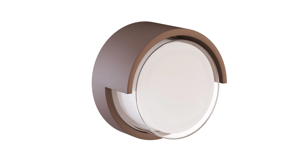 Applique LED da Esterno Blis Round 15W CCT Switch 2700K/3200K/4000K Corten - Fascio 250 Gradi - Beneito & Faure - Illuminazione