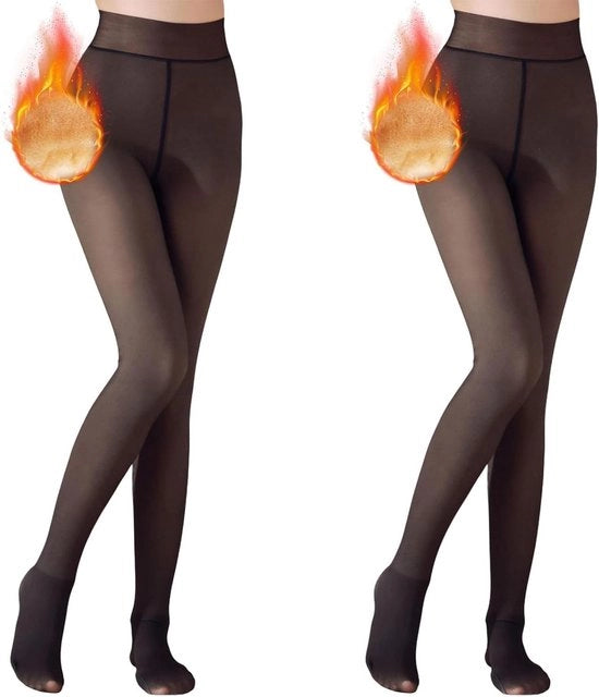 Legginsa Termiche per Donna - Legginsa di Inverno Spesse - Maglia Calda e Opaca - Set a Due Pezzi