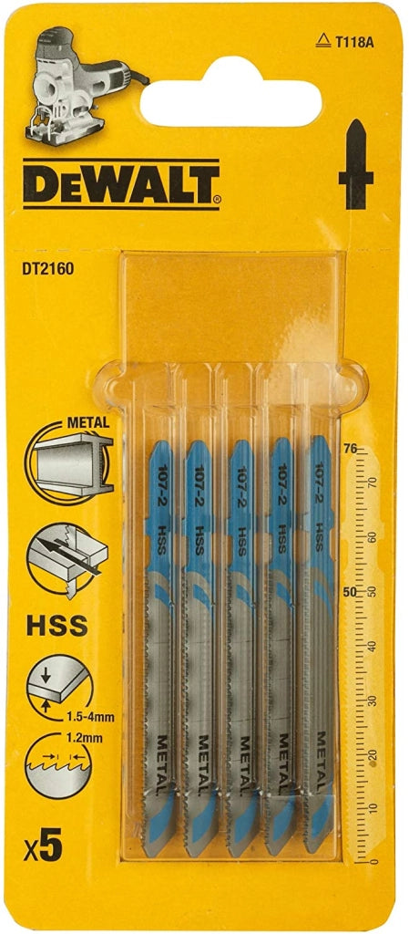 Lame per seghetto alternativo per taglio metallo dt2160-qz dewalt