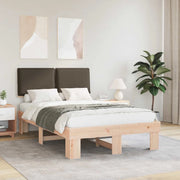 Letto con Testiera Rivestita Talpa 120 x 190 cm Pino massello 877297