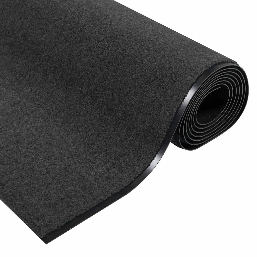 Tappetino Antracite e Nero 120 x 350 cm 100% Poliammide 4100769