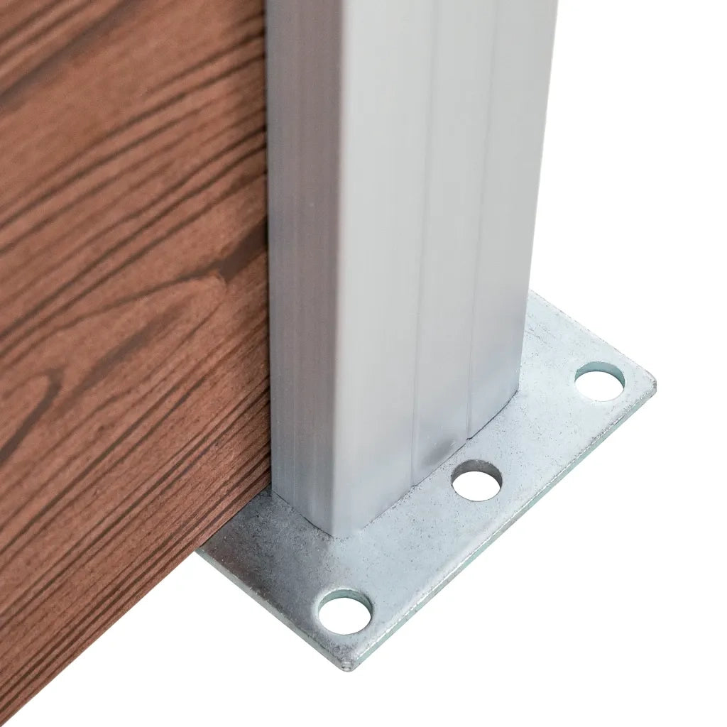 Recinzione da Giardino in WPC 1045x186 cm Marrone 3053211