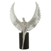 Scultura Fenice 1, Argento, Poliresina, 24x8x34 cm