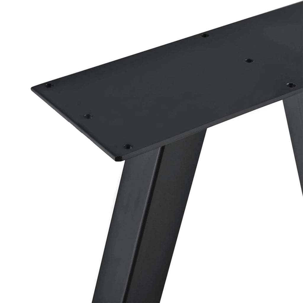 Set di 2 gambe per tavolo nuziale triangolari 42 x 40 cm acciaio nero 03_0008093